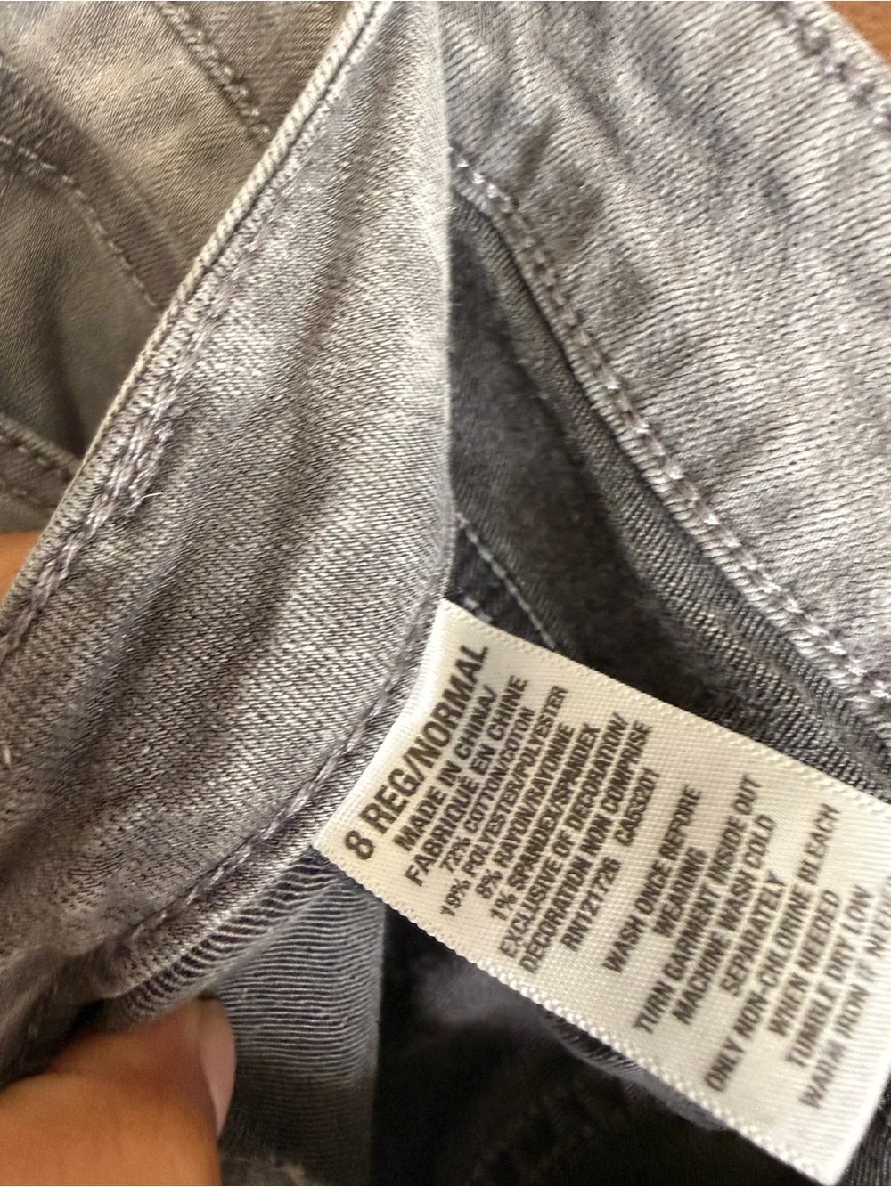 Aeropostale Gray Ankle Jegging Jeans Size 8 Regular Women's